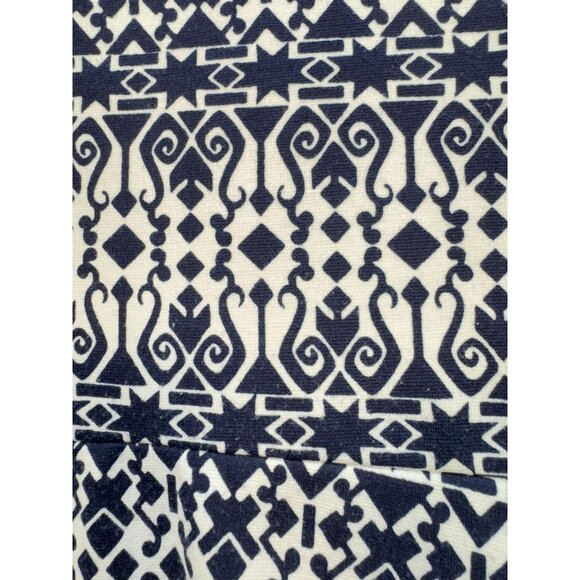 Talbots Womens Sleeveless A-Line Dress Size 2X Navy White Geometric Casual Chic - Picture 4 of 12